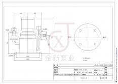 WFB自控自吸泵(无密封自控自吸泵100WFB-B型安装尺寸图)