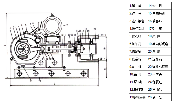 电动式往复泵的原理与主要用途