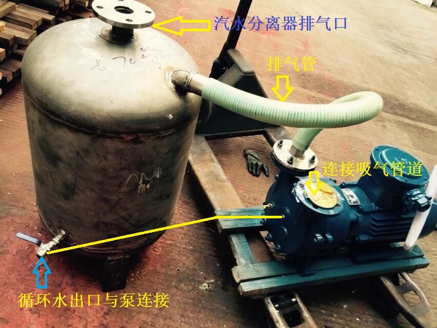 SKA水环真空泵安装图