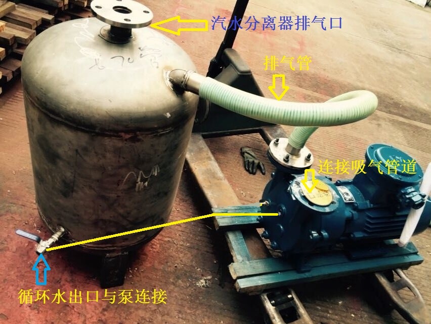 水环式真空泵汽水分离器示意图